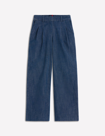 Kensington Twill Trousers-Indigo-7