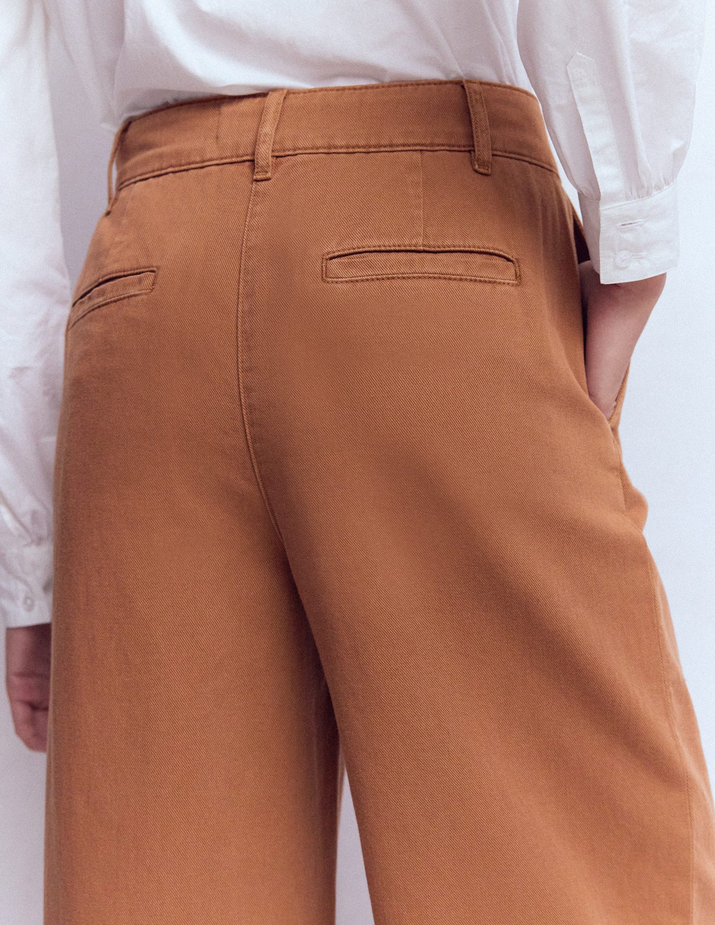 Kensington Wide Leg Trousers-Ginger