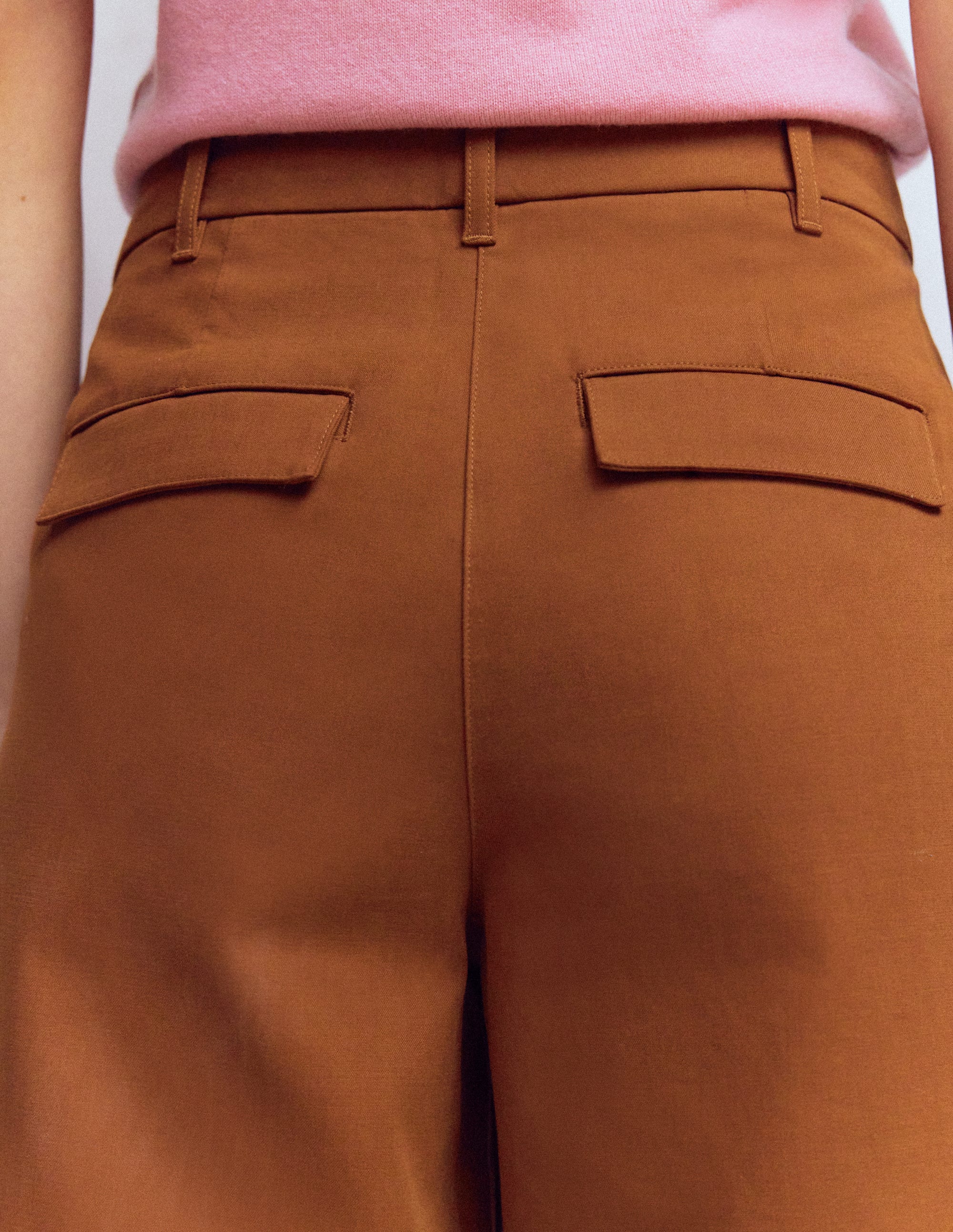 Bloomsbury Cotton Trousers-Russet - Image 5