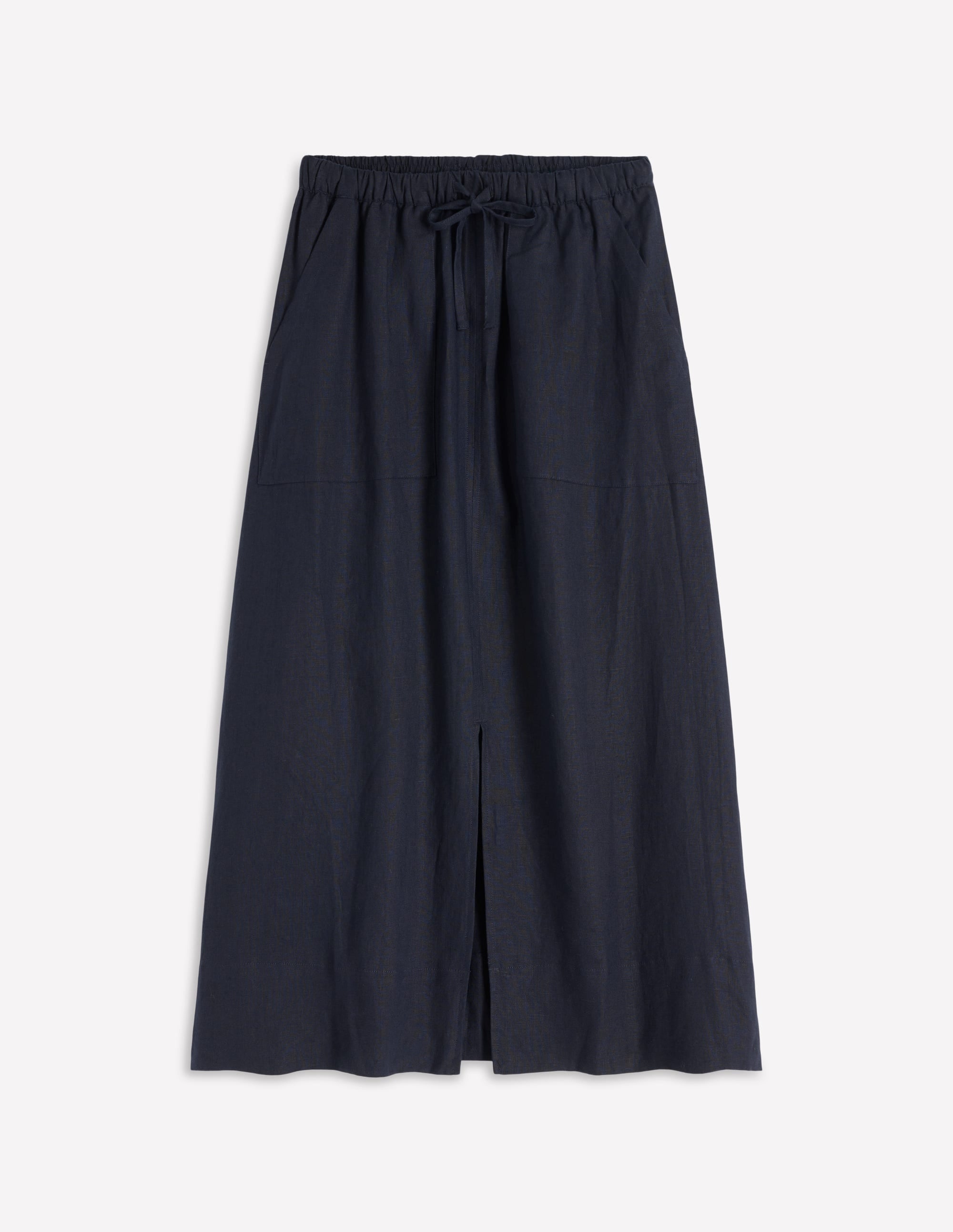 Layla Linen Skirt-Navy - Image 5