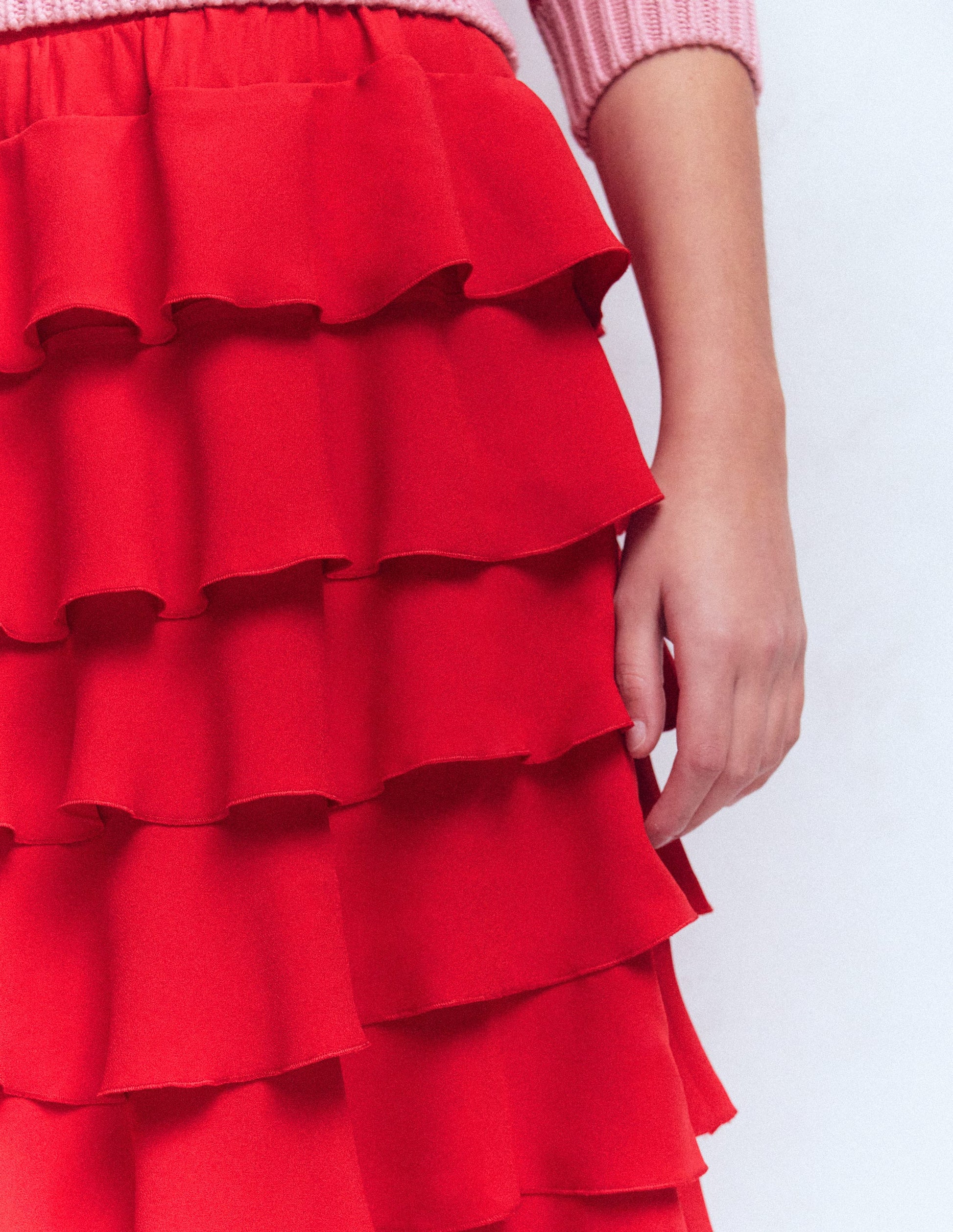 Tiered Maxi Skirt-Salsa-2