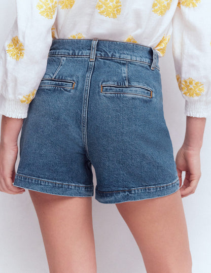 Primrose Denim Shorts-Mid Vintage-3