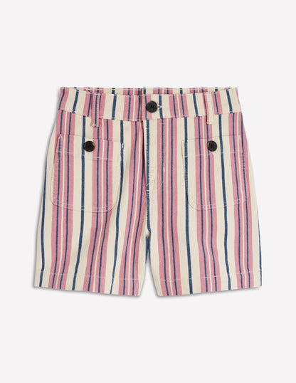 Primrose Denim Shorts-Pink Stripe-6