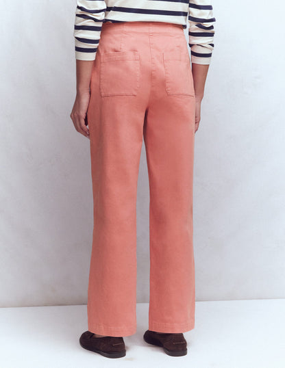 Straight Taper Trousers-Vintage Rose-3