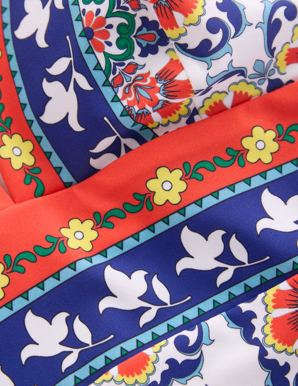 Porto V-neck Swimsuit-Multi, Ornamental Trellis-6