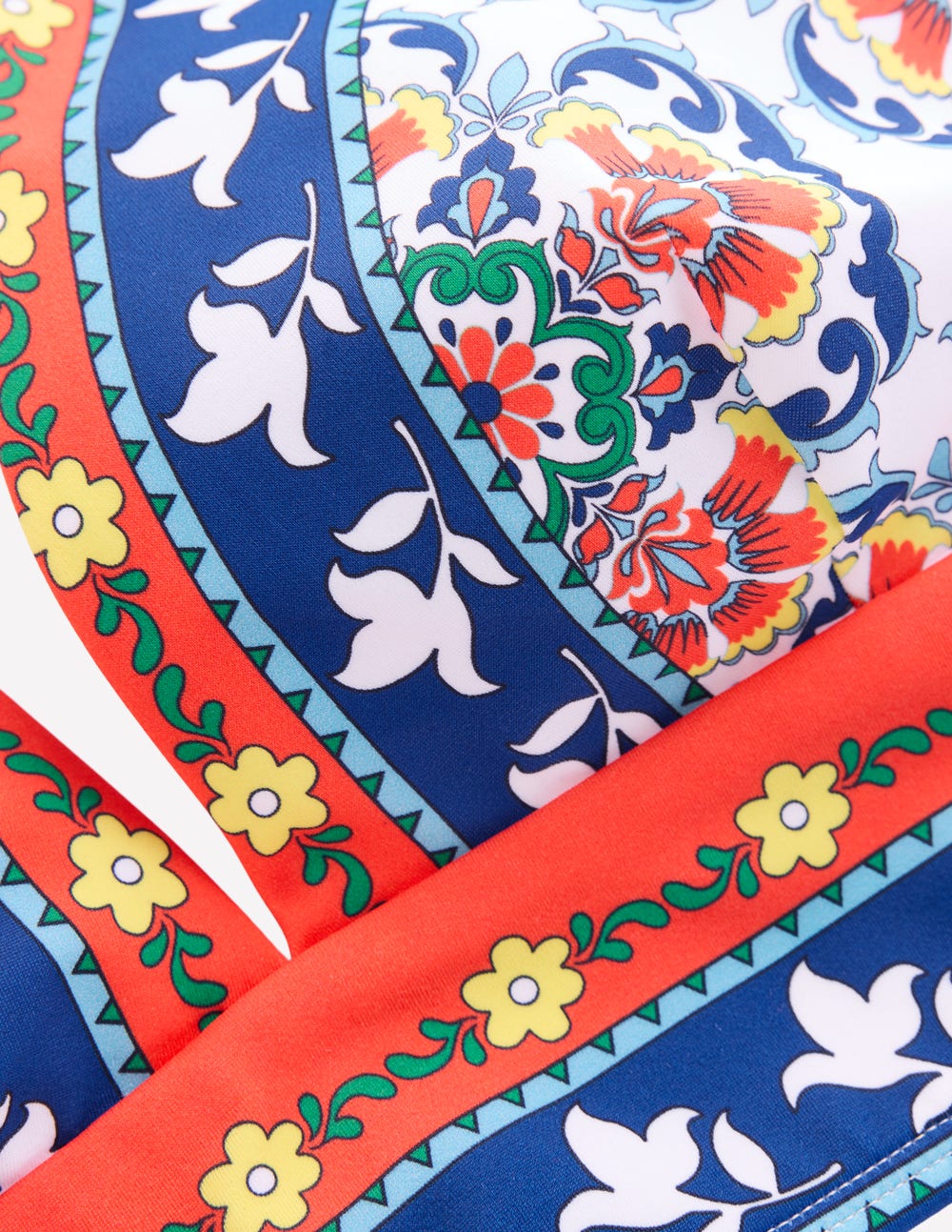 Porto Bikini Top-Multi, ornamental trellis