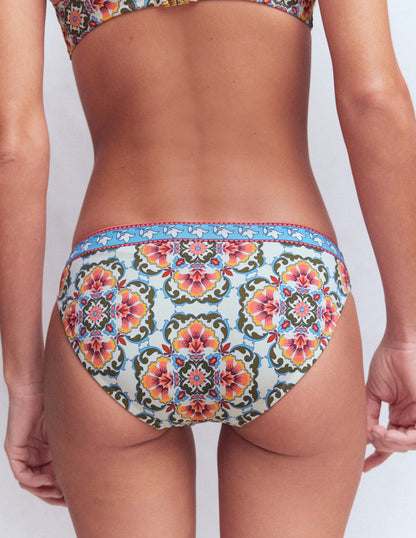 Classic Bikini Bottoms-Pink, Ornamental Trellis-3
