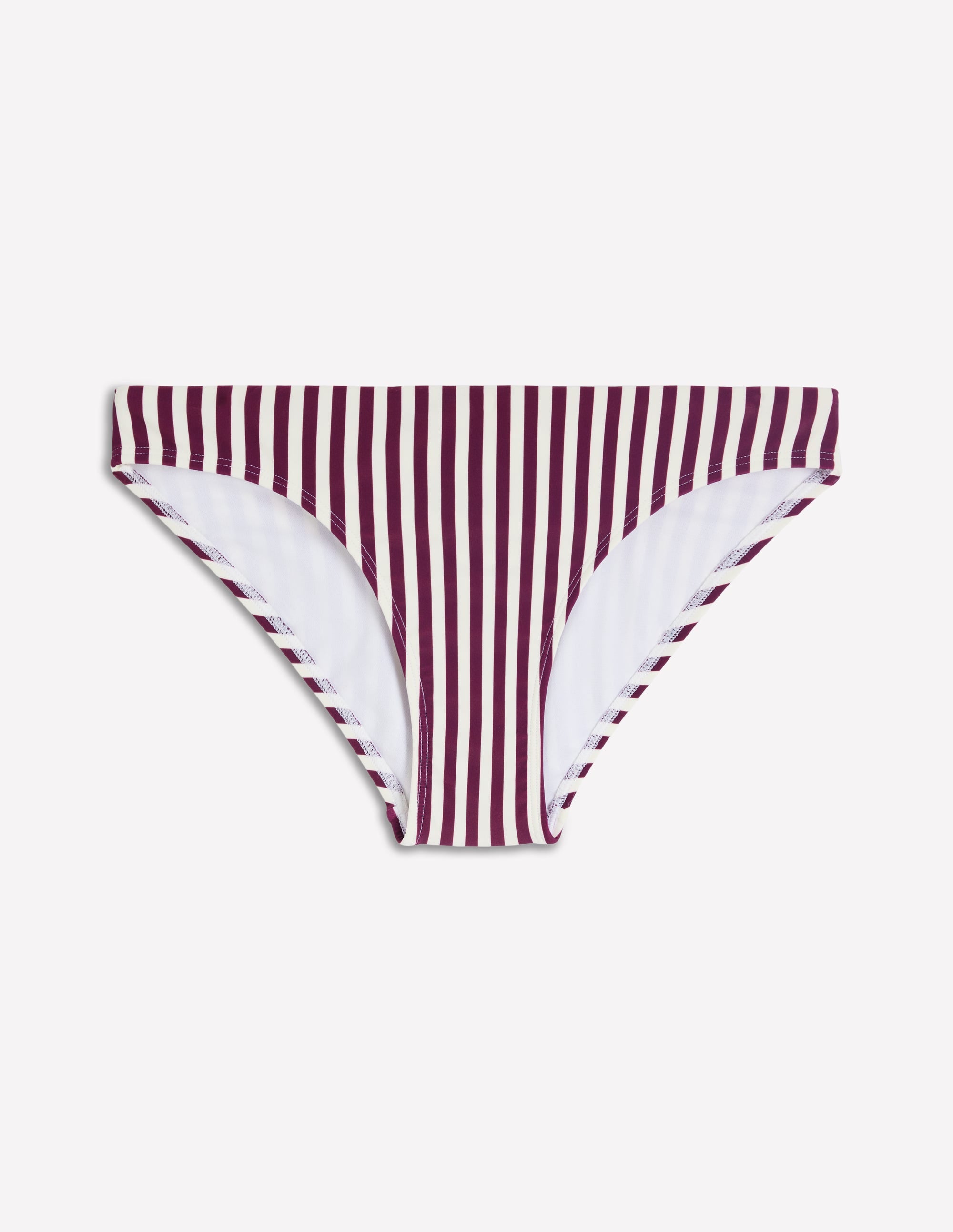 Classic Bikini Bottoms-Chocberry, Ivory Stripe - Image 5