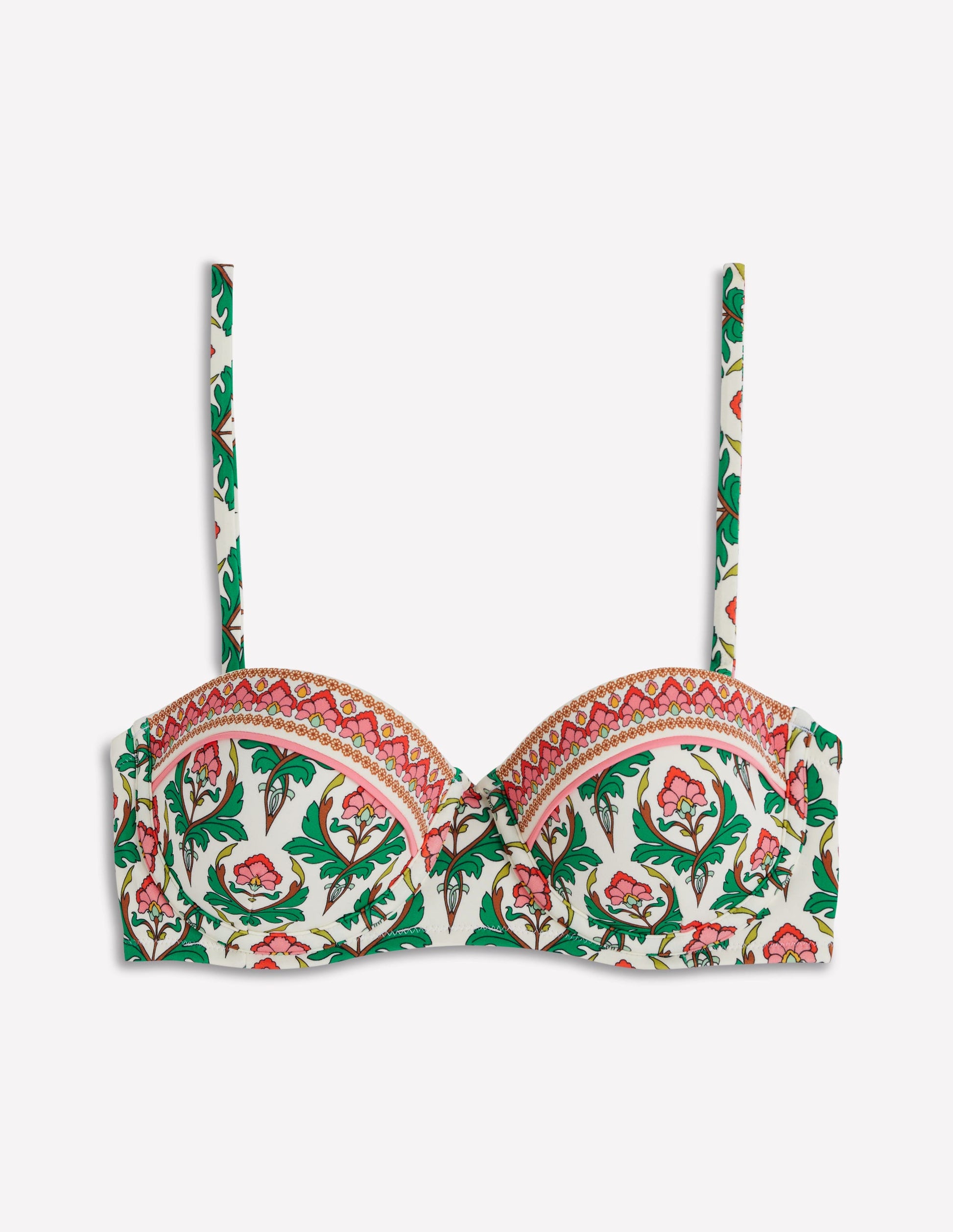 Rhodes Cup-Size Bikini Top-Multi, Ornamental Stamp-7