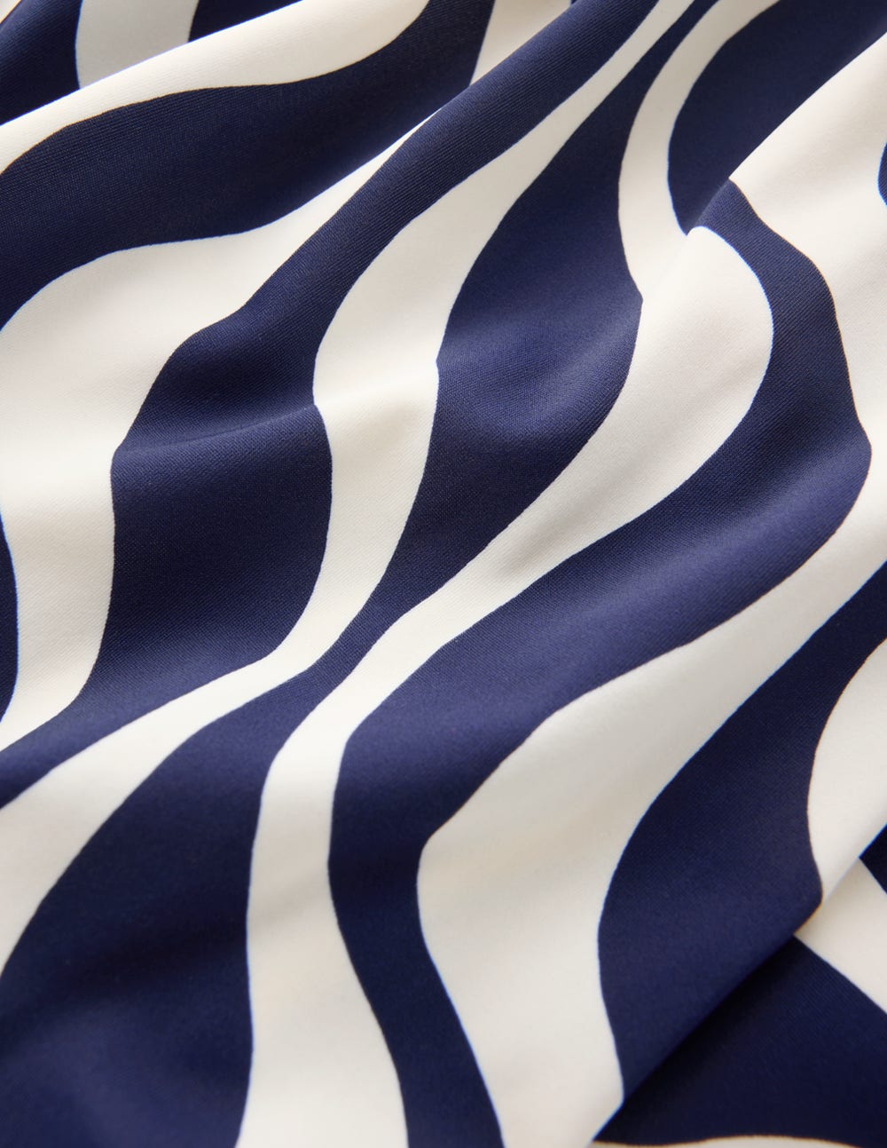 Mykonos Deep V Swimsuit-Navy, Rhythmic Wave - Image 6