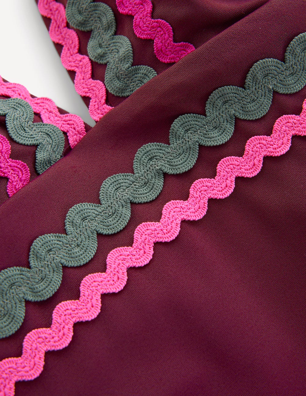 Porto Tankini Top-Chocberry, Rik rak-6