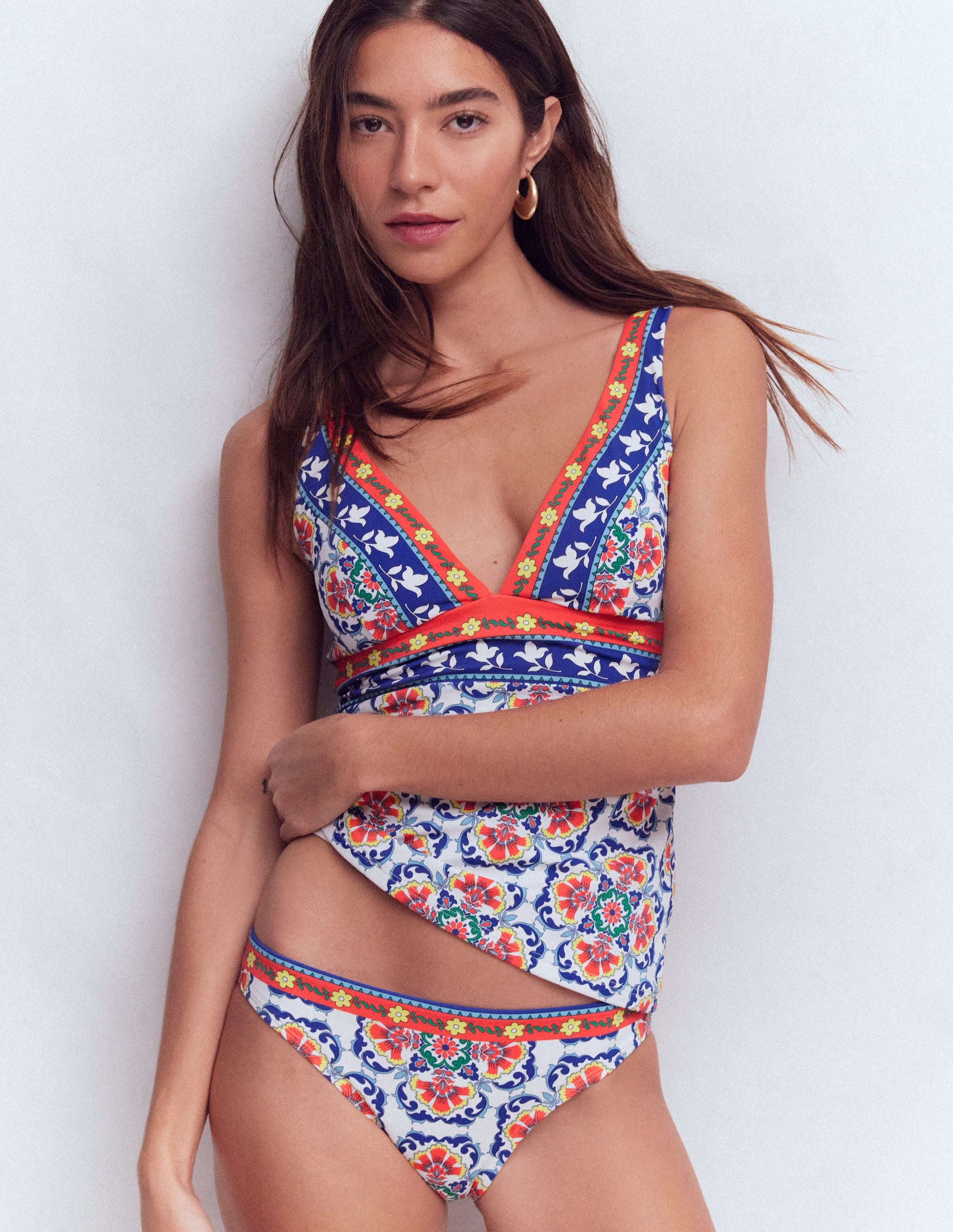 Porto Tankini Top-Multi, Ornamental Trellis - Image 1