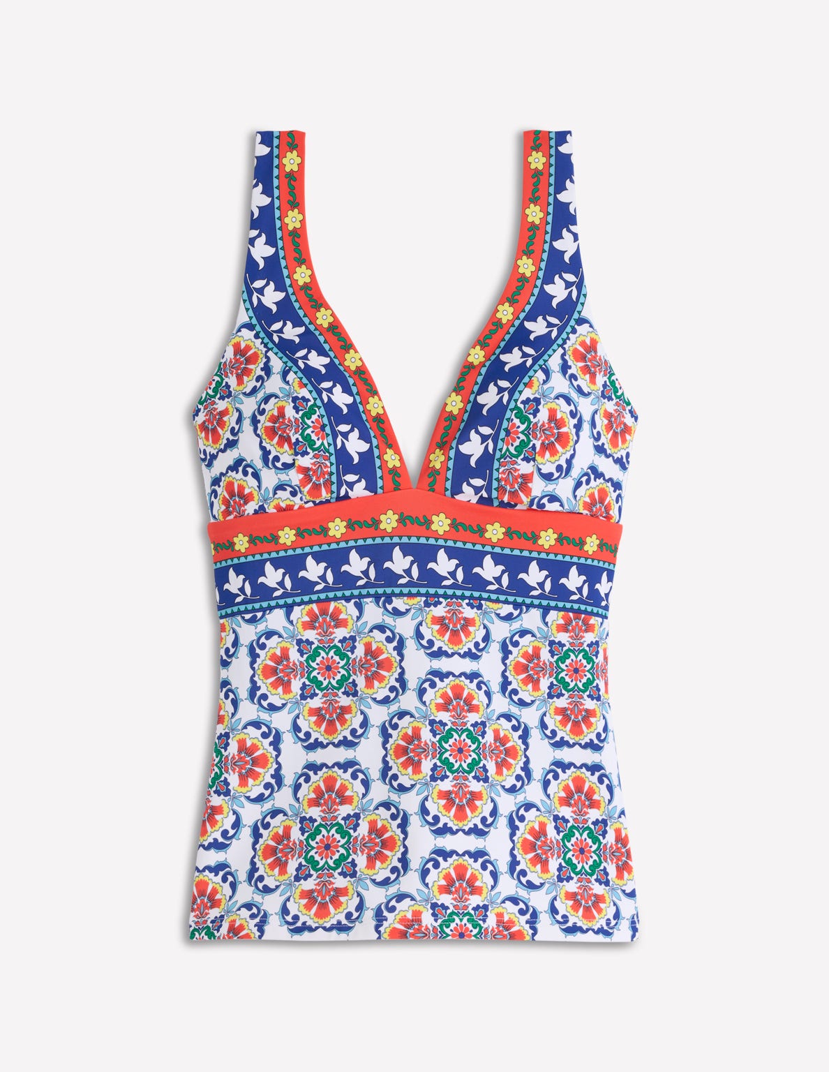 Porto Tankini Top-Multi, Ornamental Trellis - Image 5