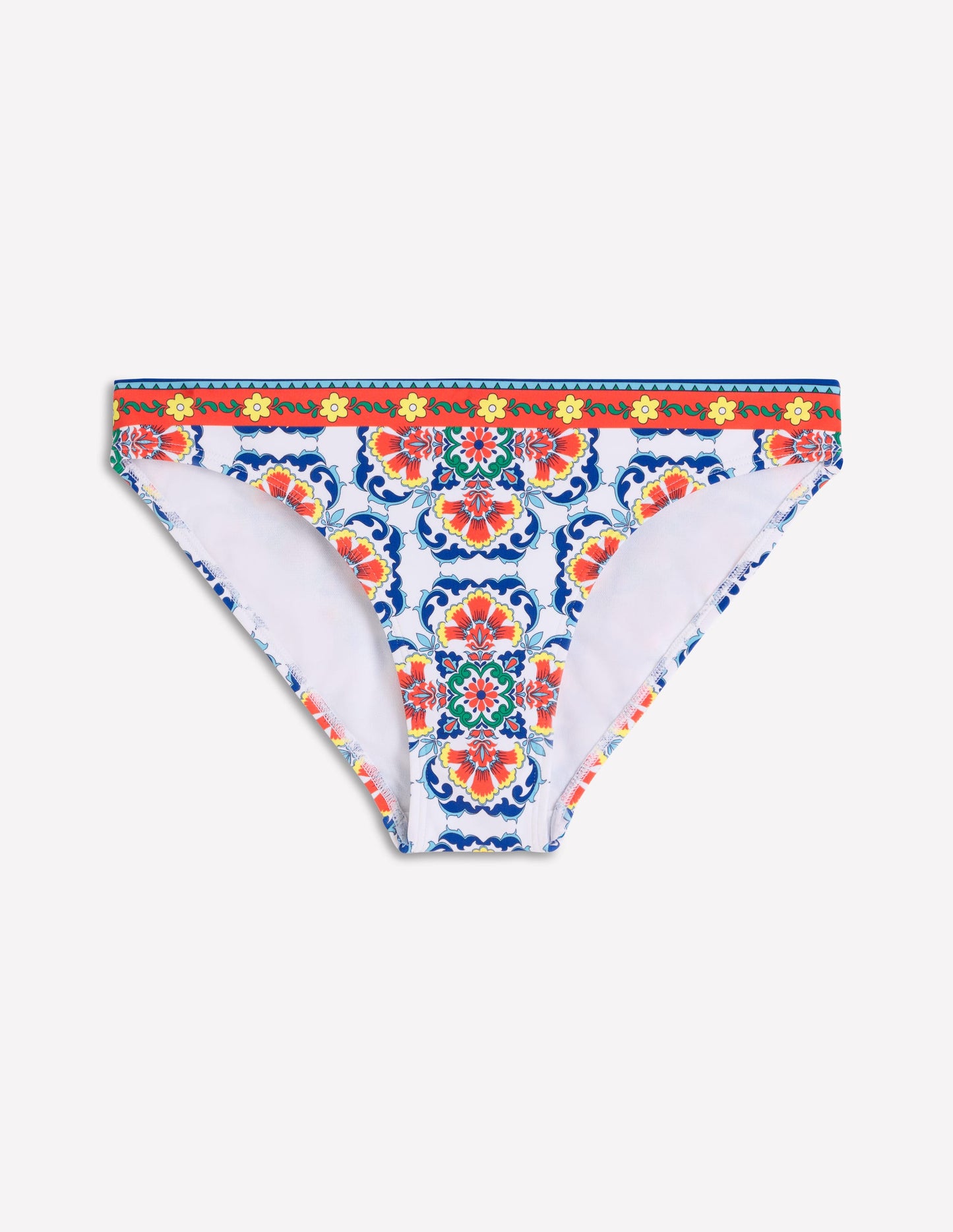 Porto Bikini Bottoms-Multi, ornamental trellis