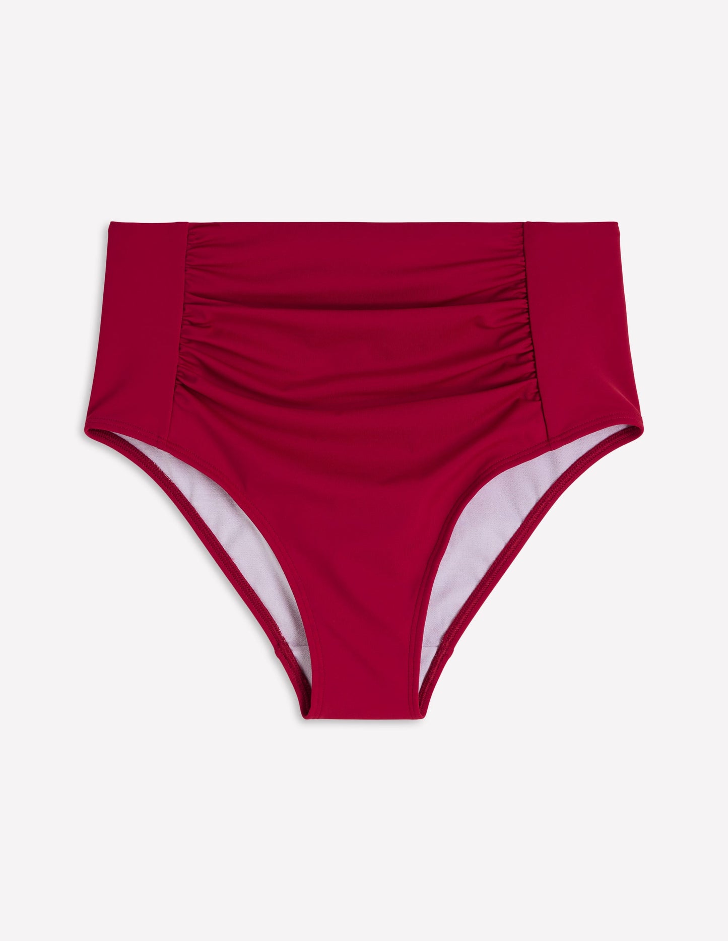 Kythira Ruched Bikini Bottoms-Bullfight Red