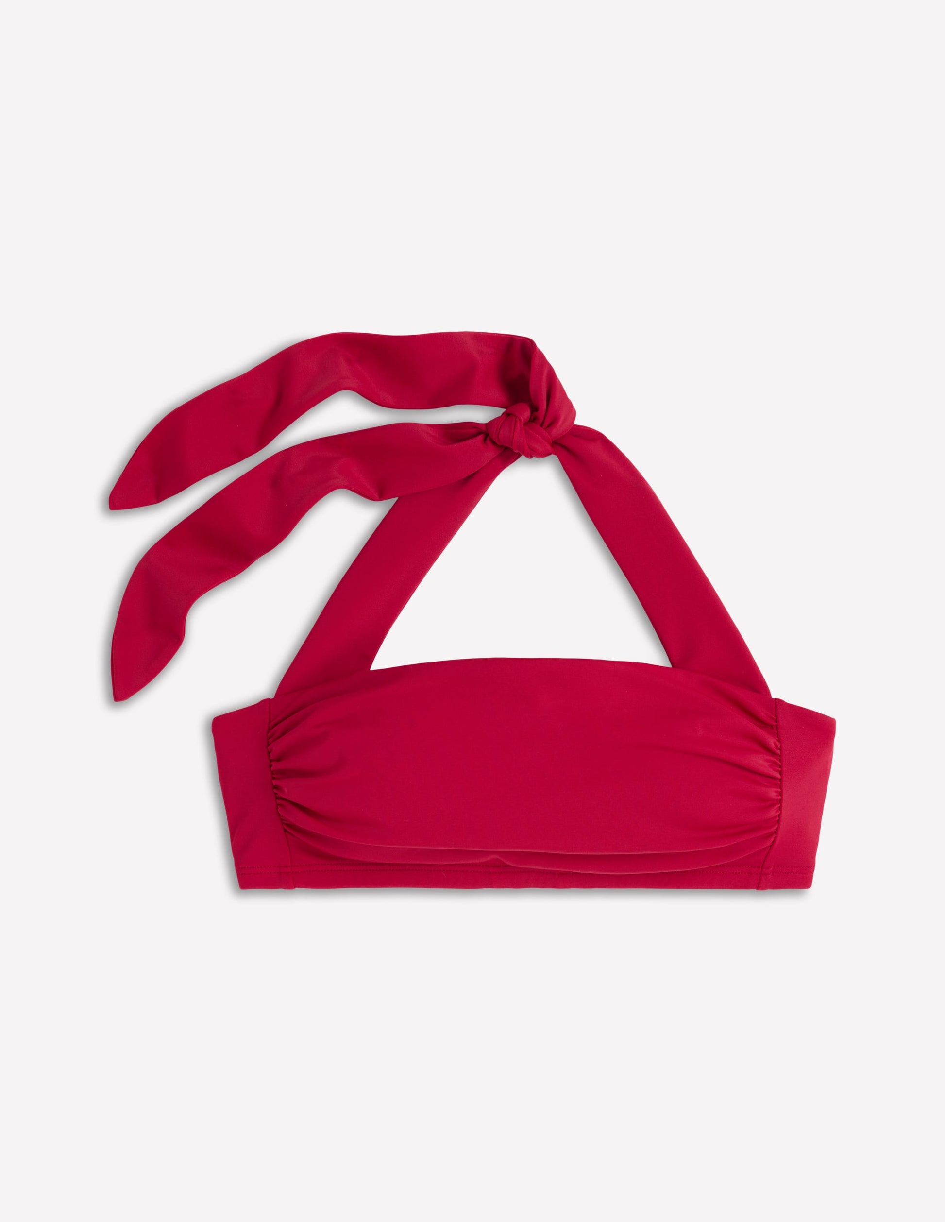 Kythira Ruched Bikini Top-Merida Red-4