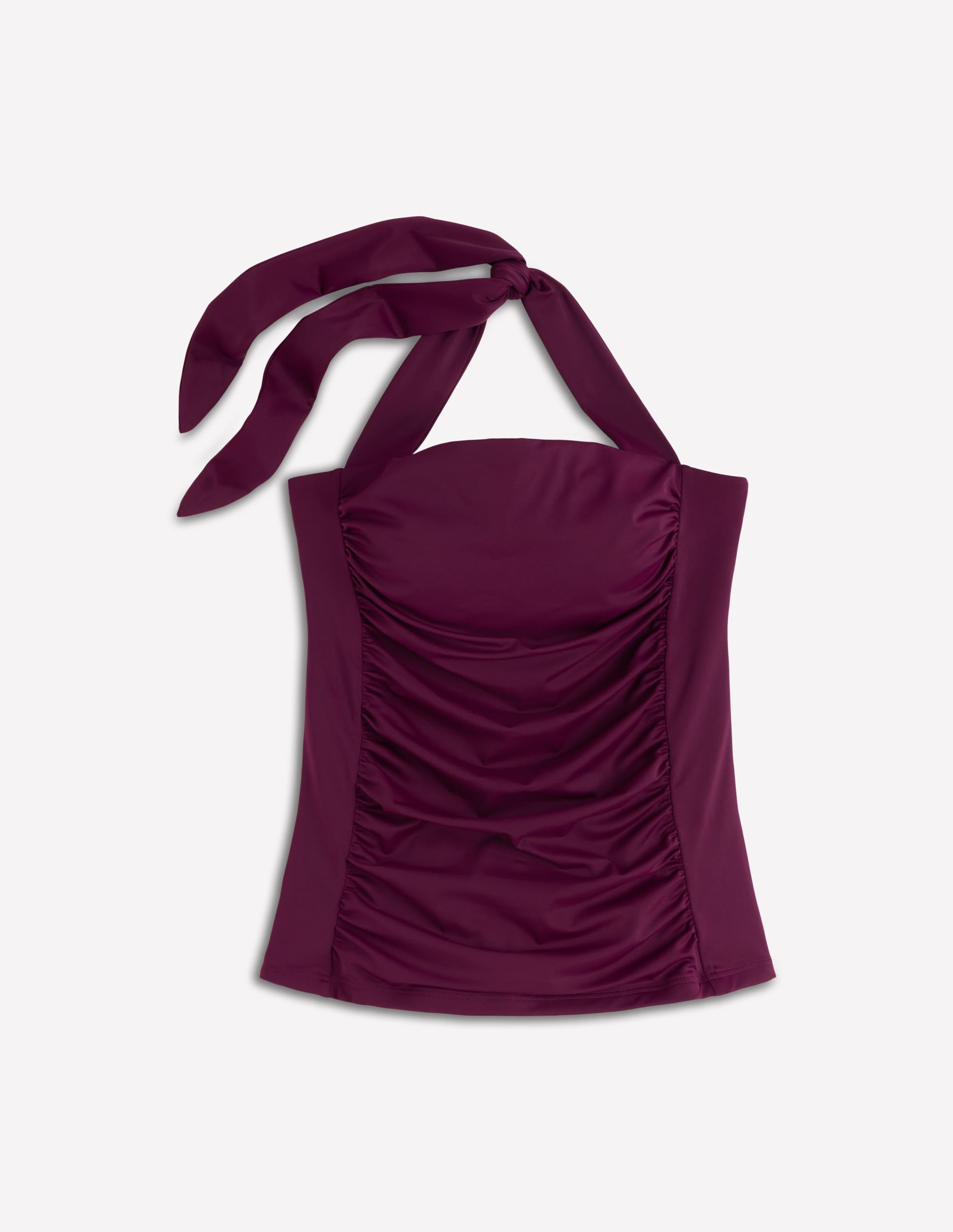Kythira Ruched Tankini Top-Chocberry - Image 8