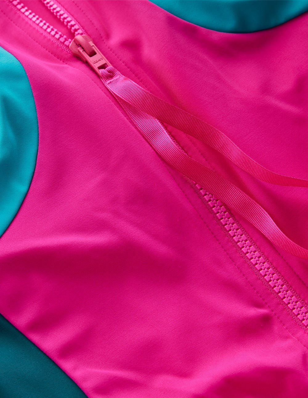 Piped Sporty Swimsuit-Pink, Colourblock-7