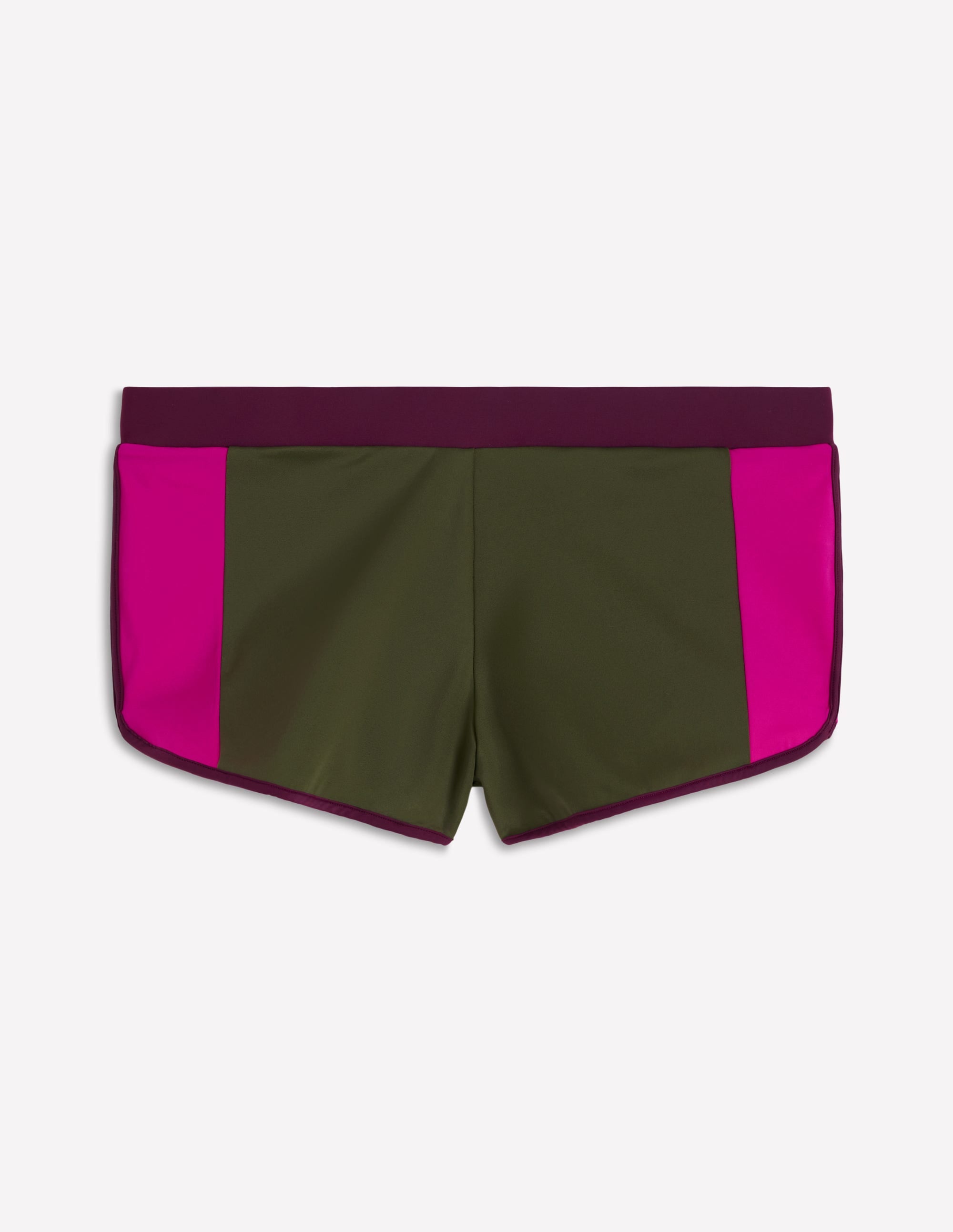Rash Guard Swim Shorts-Khaki, Colourblock - Image 5