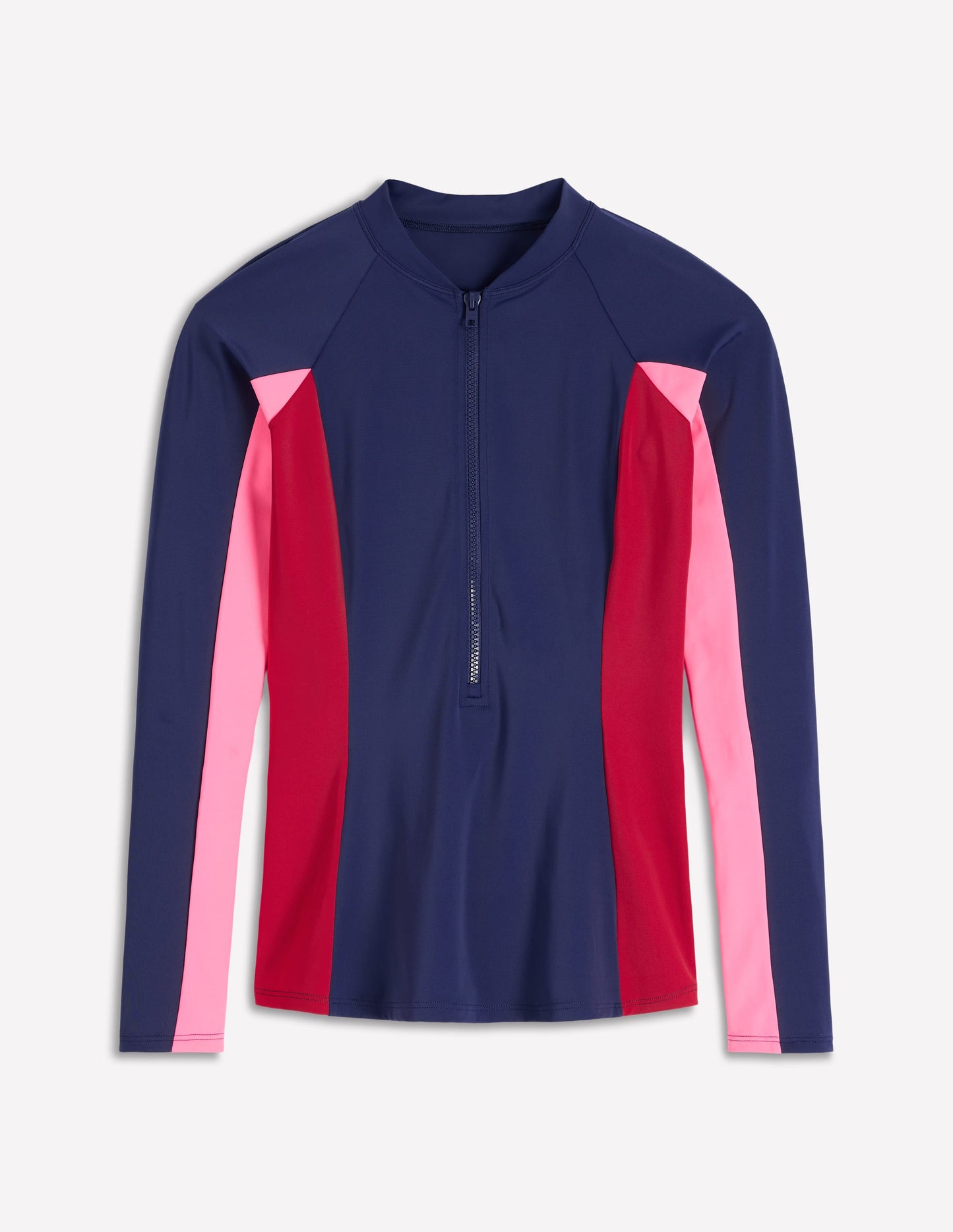 Sun Safe Raglan Rash Vest-Navy Colourblock