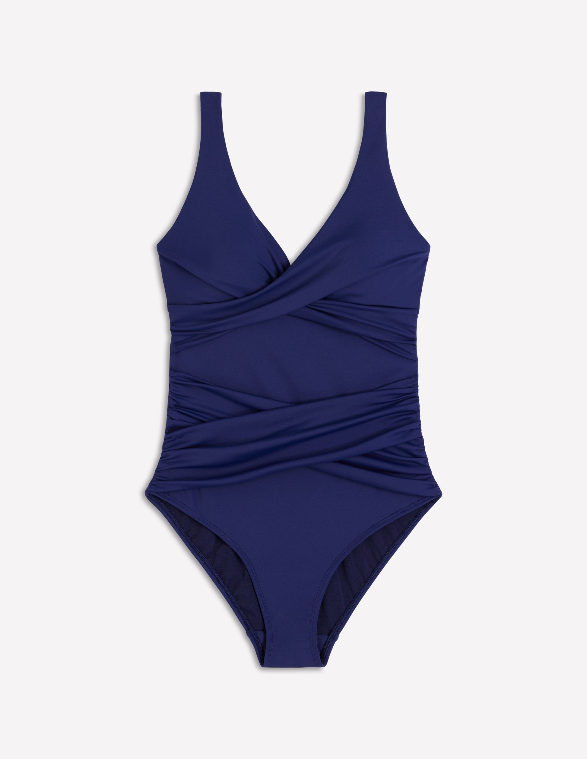 Cannes Cross Wrap Swimsuit-Navy-5
