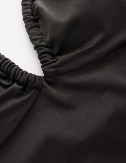 Minori Halter Tie Swimsuit-Black-7