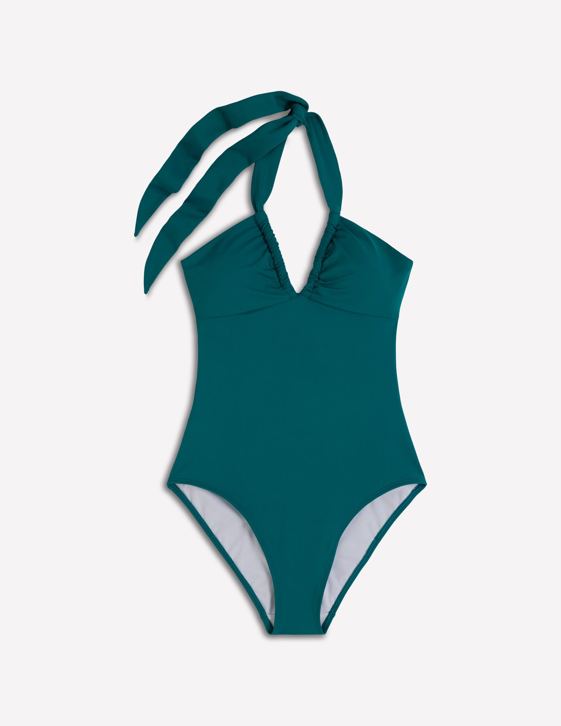 Minori Halter Tie Swimsuit-Pacific Green-7