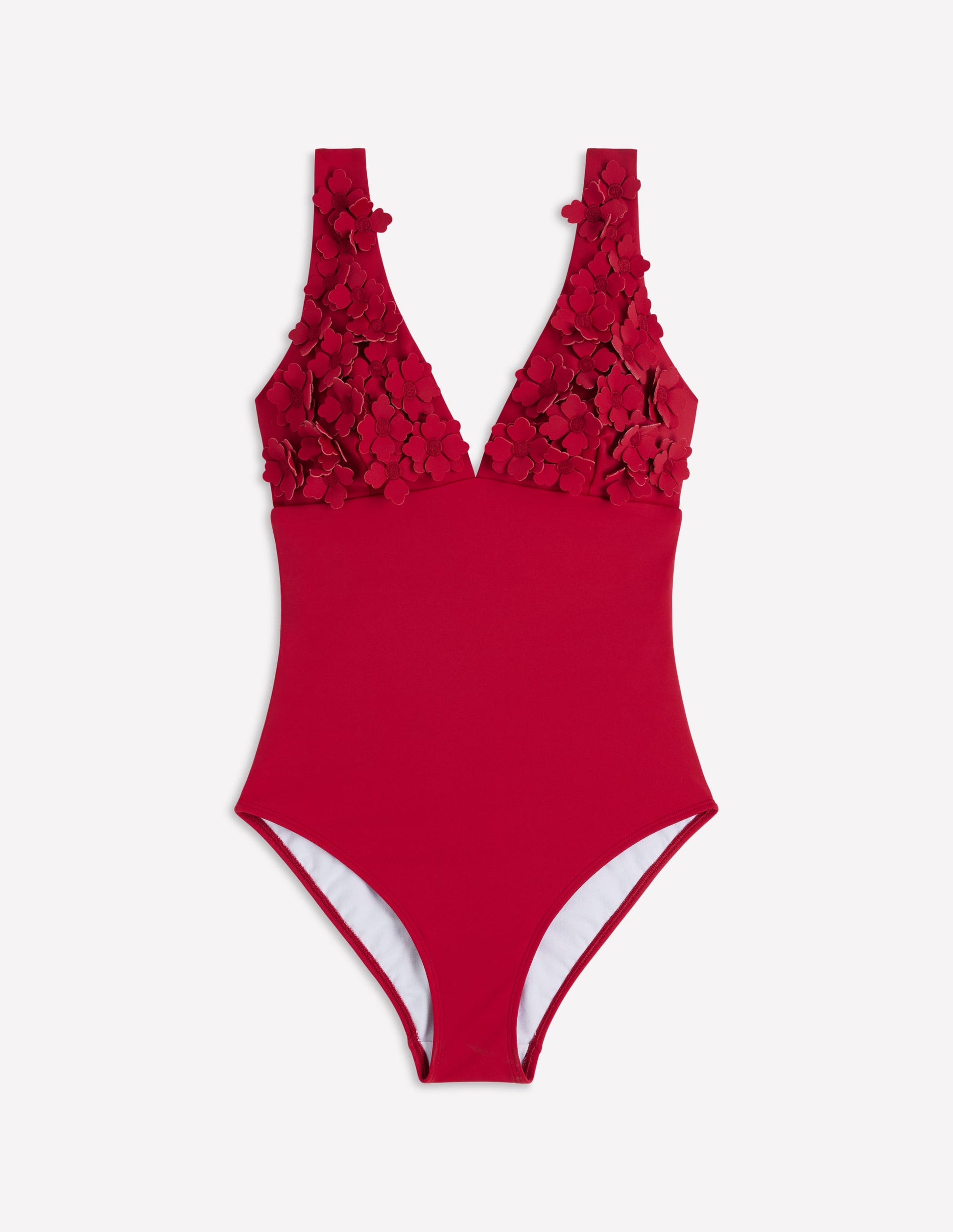 Flower Appliqué Swimsuit-Bullfight, Applique-5