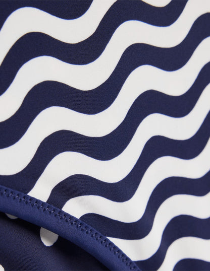 Symi Reversible Swimsuit-Navy, Stripe & Dot-6