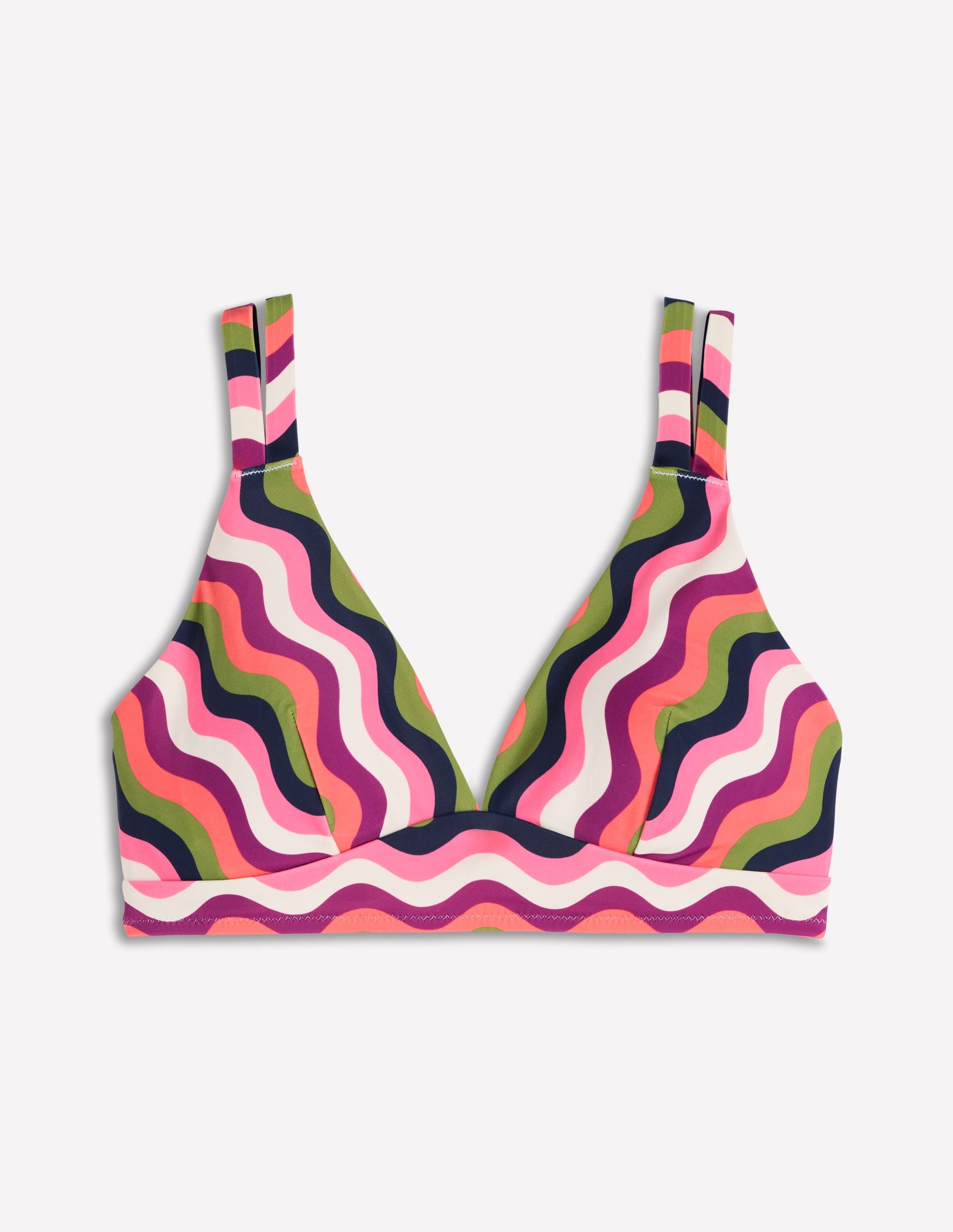 Arles Bikini Top-Multi, Wavy Stripe-5