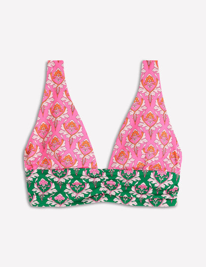 Mykonos Deep V Bikini Top-Multi, Ornamental Stamp-5