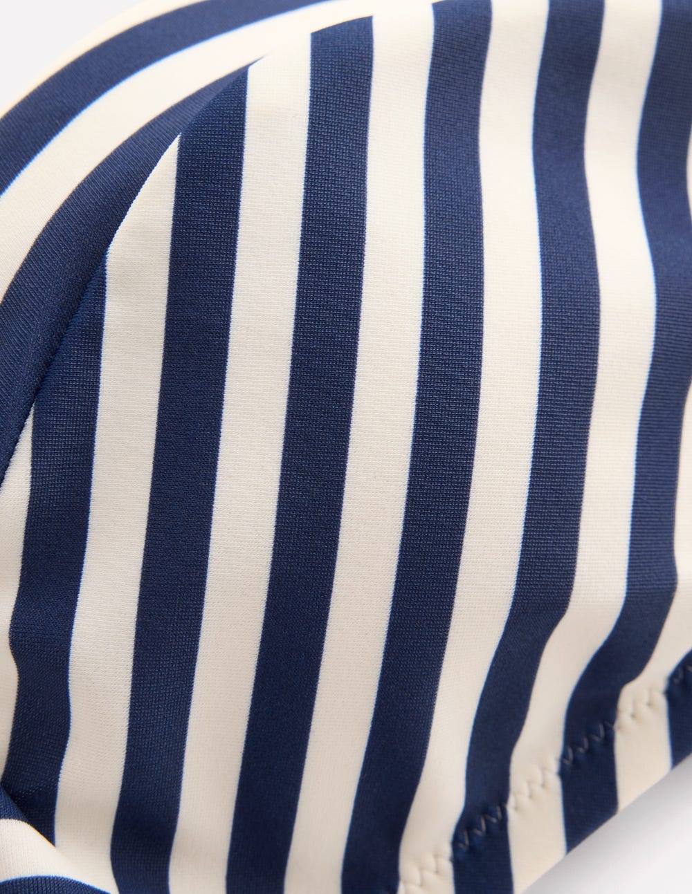 Clean Sweetheart Bikini Top-Navy, Ivory Stripe-6