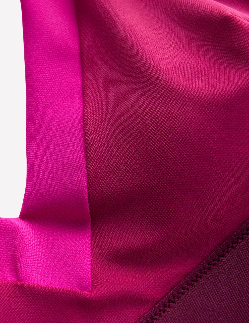 Campania Cross-back Bikini Top-Fuchsia, Chocberry - Image 7