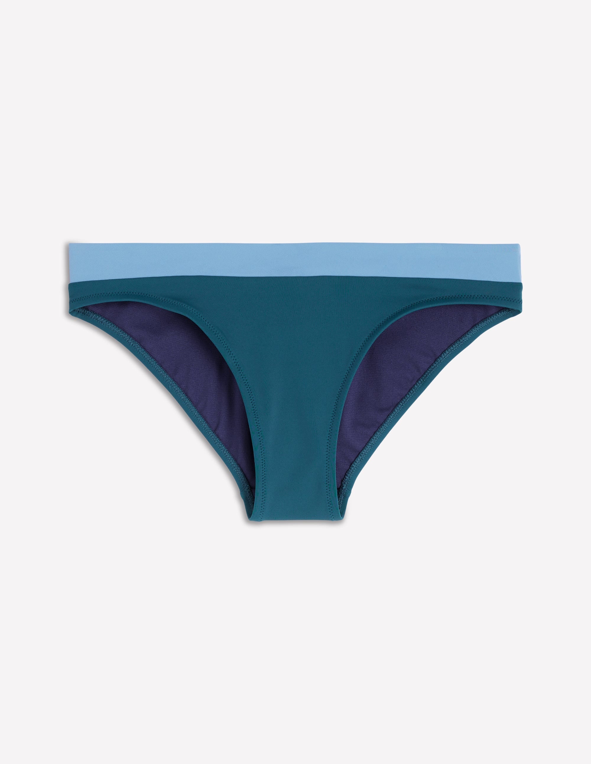 Campania Bikini Bottoms-Navy, Green, Blue Colourblock - Image 5