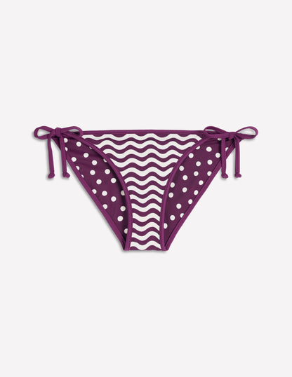 Symi Reversible Bikini Bottoms-Chocberry-6