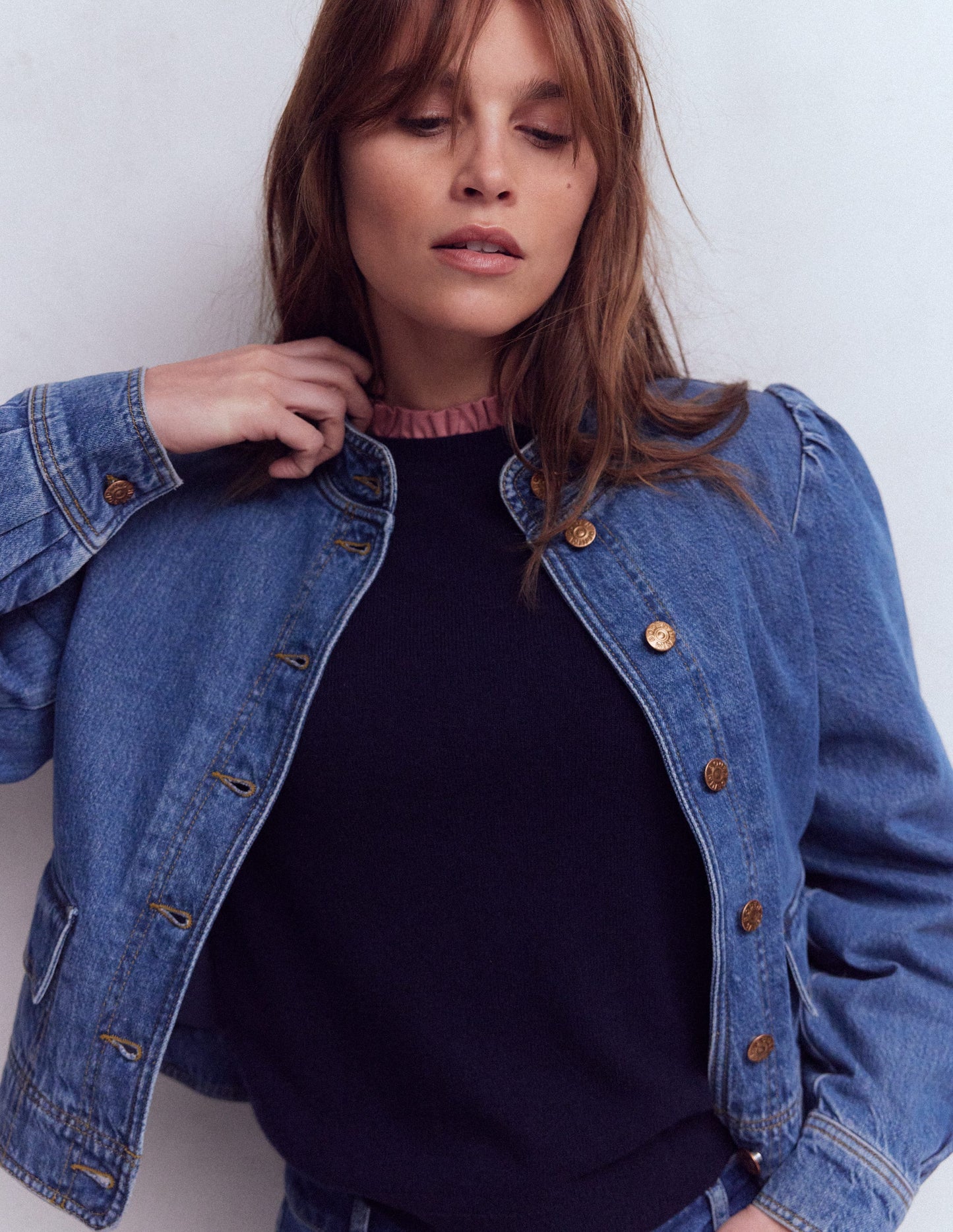 Supersoft Frill Detail Top-Vintage Rose