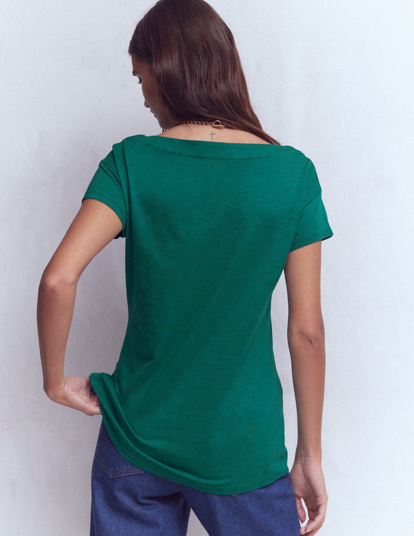 Supersoft Boat Neck T-Shirt-Deep Teal
