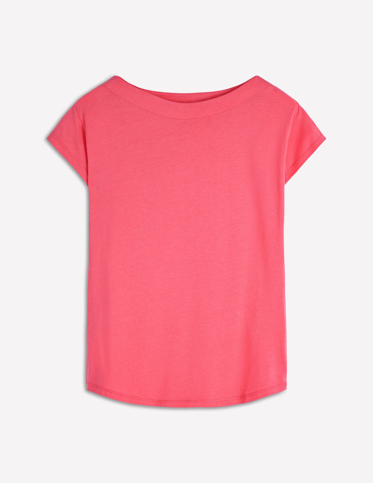 Supersoft Boat Neck T-Shirt-Azalea Pink - Image 4
