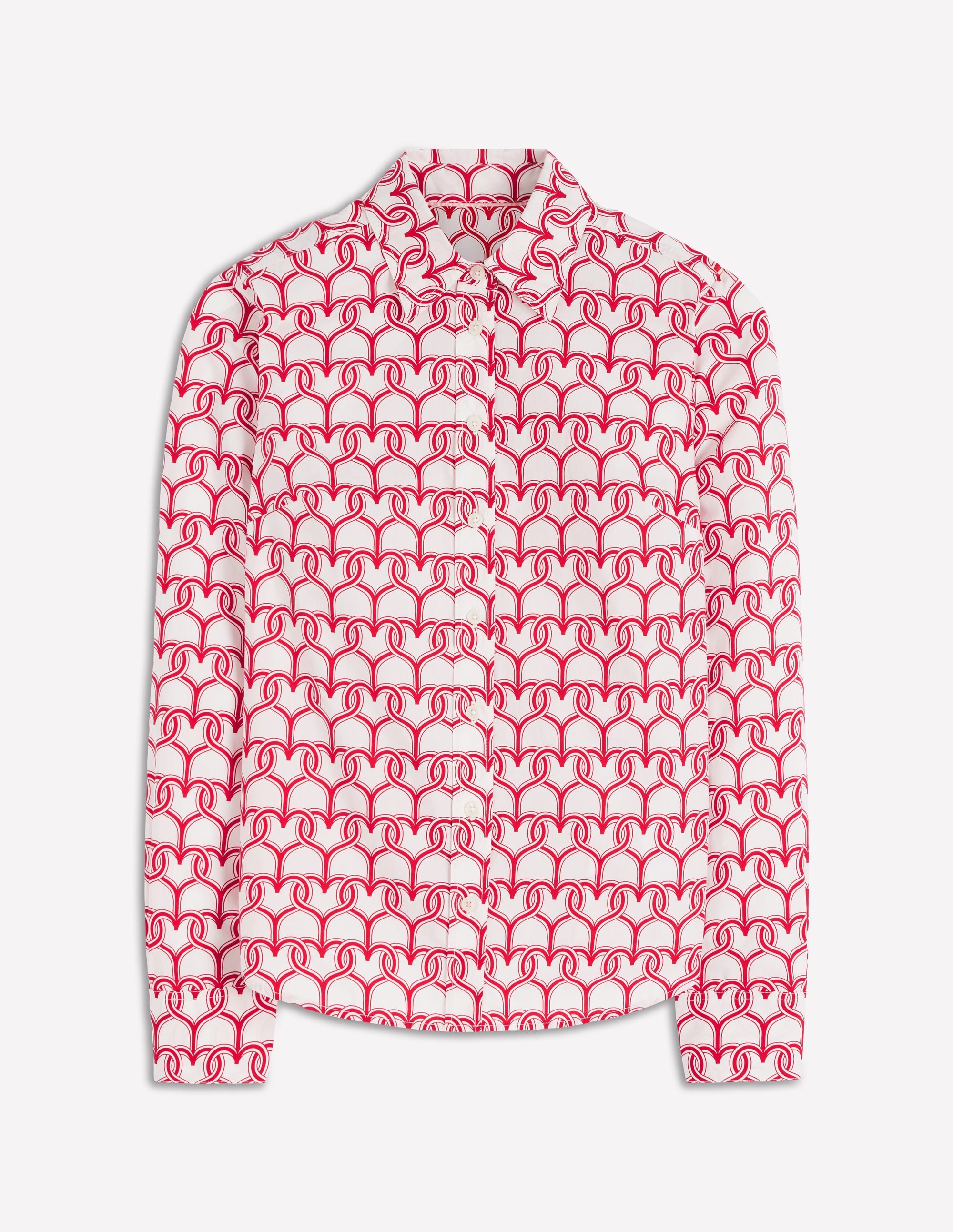 Sienna Cotton Shirt-Ivory, Heart Link - Image 5