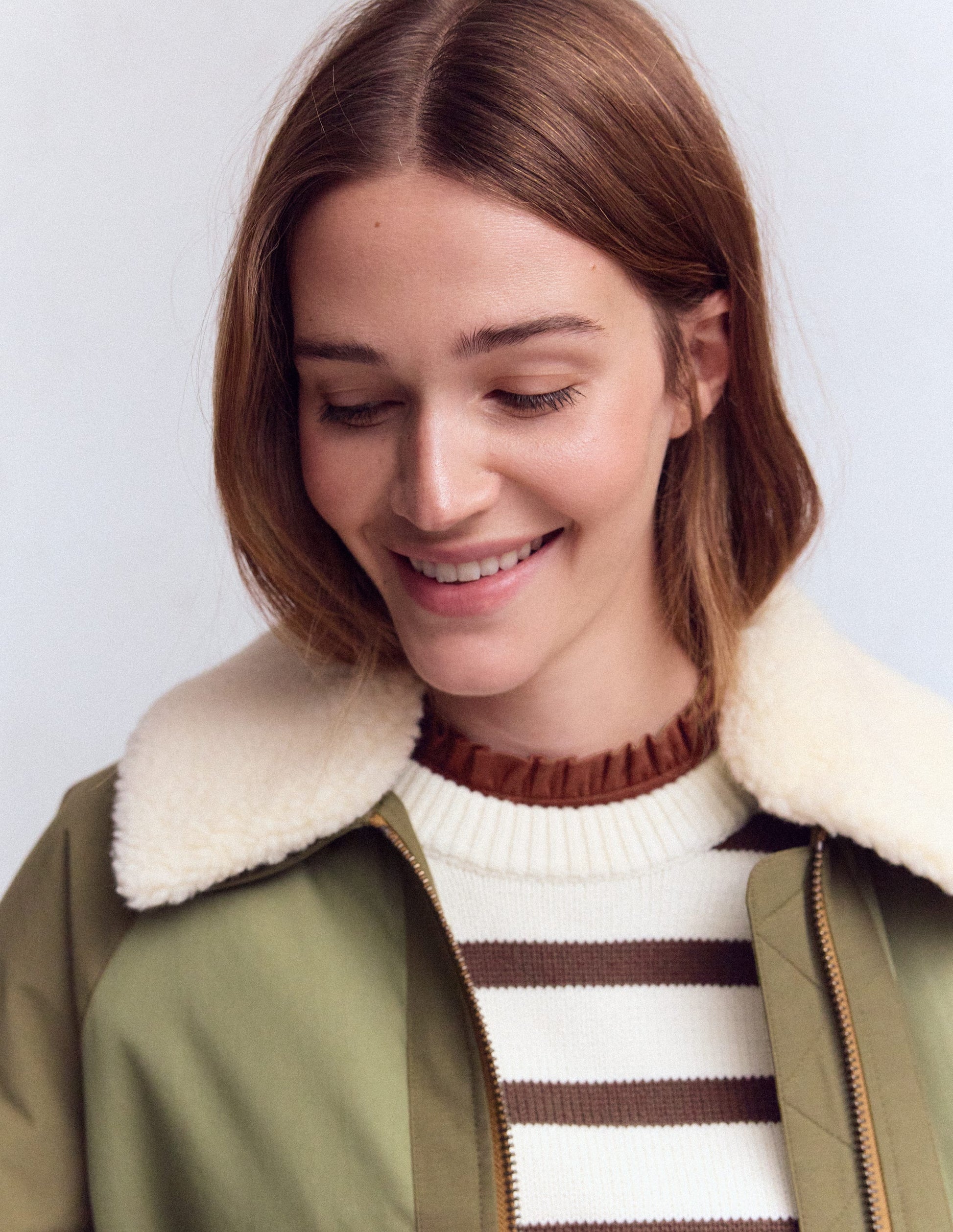 Supersoft Frill Detail T-shirt-Hot Chocolate-2