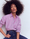 Sadie Relaxed Cotton Shirt-Multi Stripe