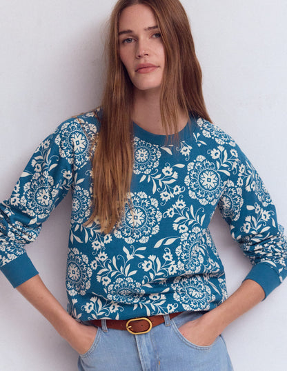 Rosa Printed Sweatshirt-Decorative Blossom-2