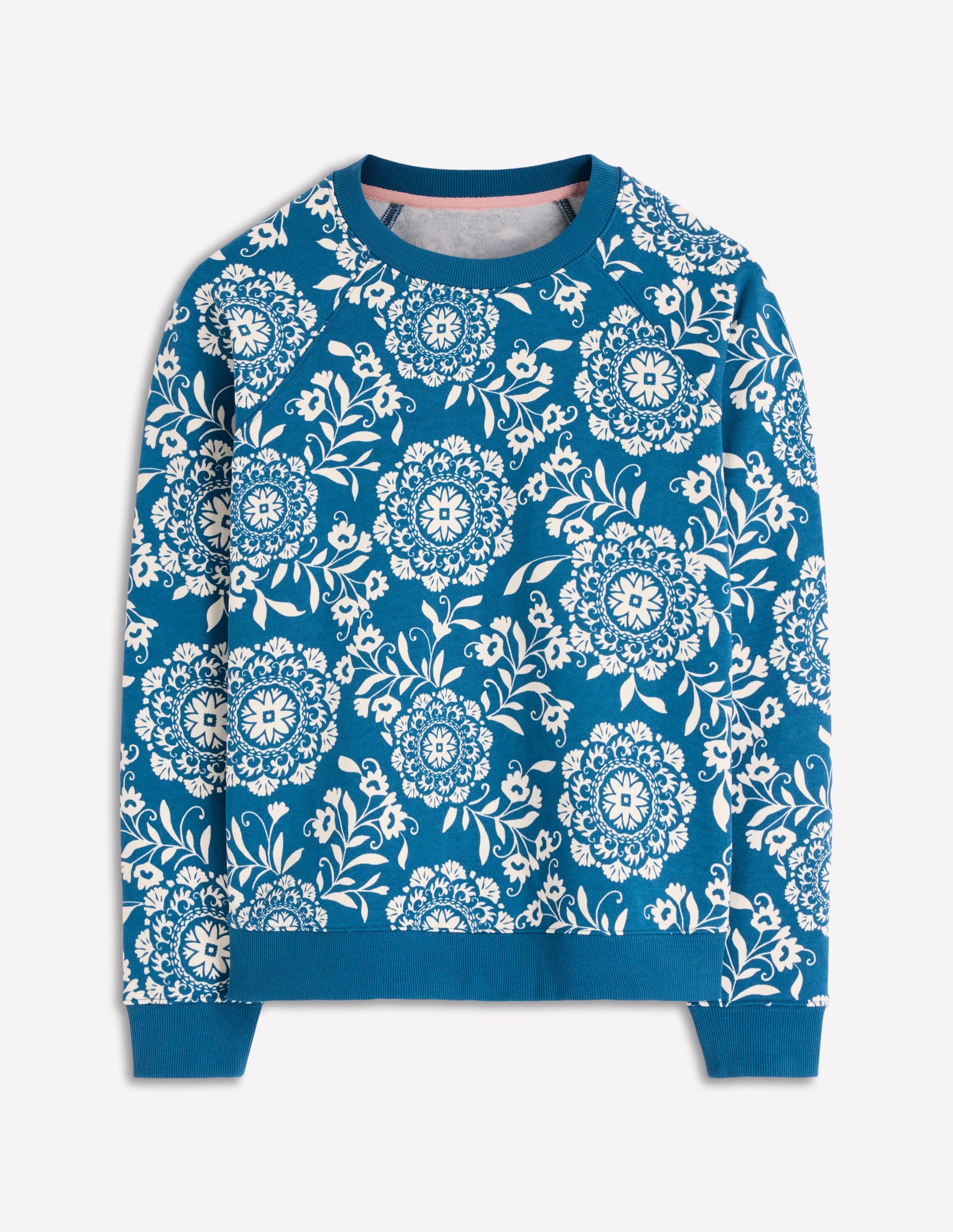 Rosa Printed Sweatshirt-Decorative Blossom - Image 5