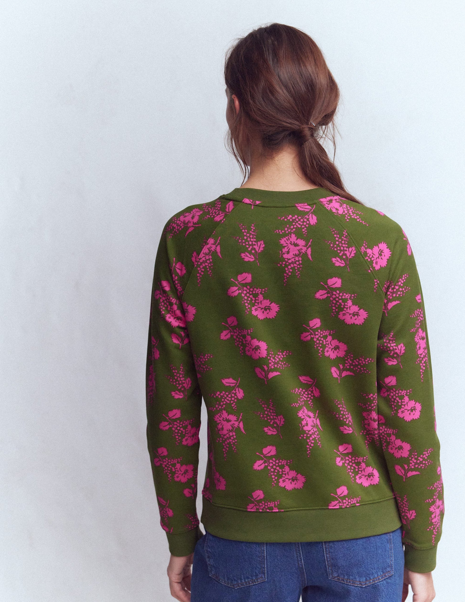 Rosa Printed Sweatshirt-Mayfly, Blossomy Sprig Medium-3