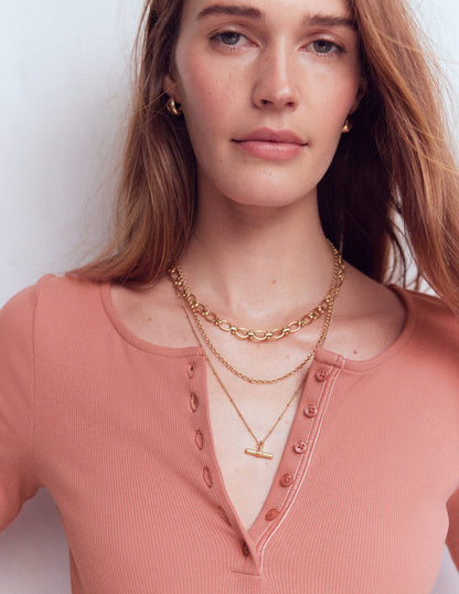 Rib Henley-Vintage Rose-2