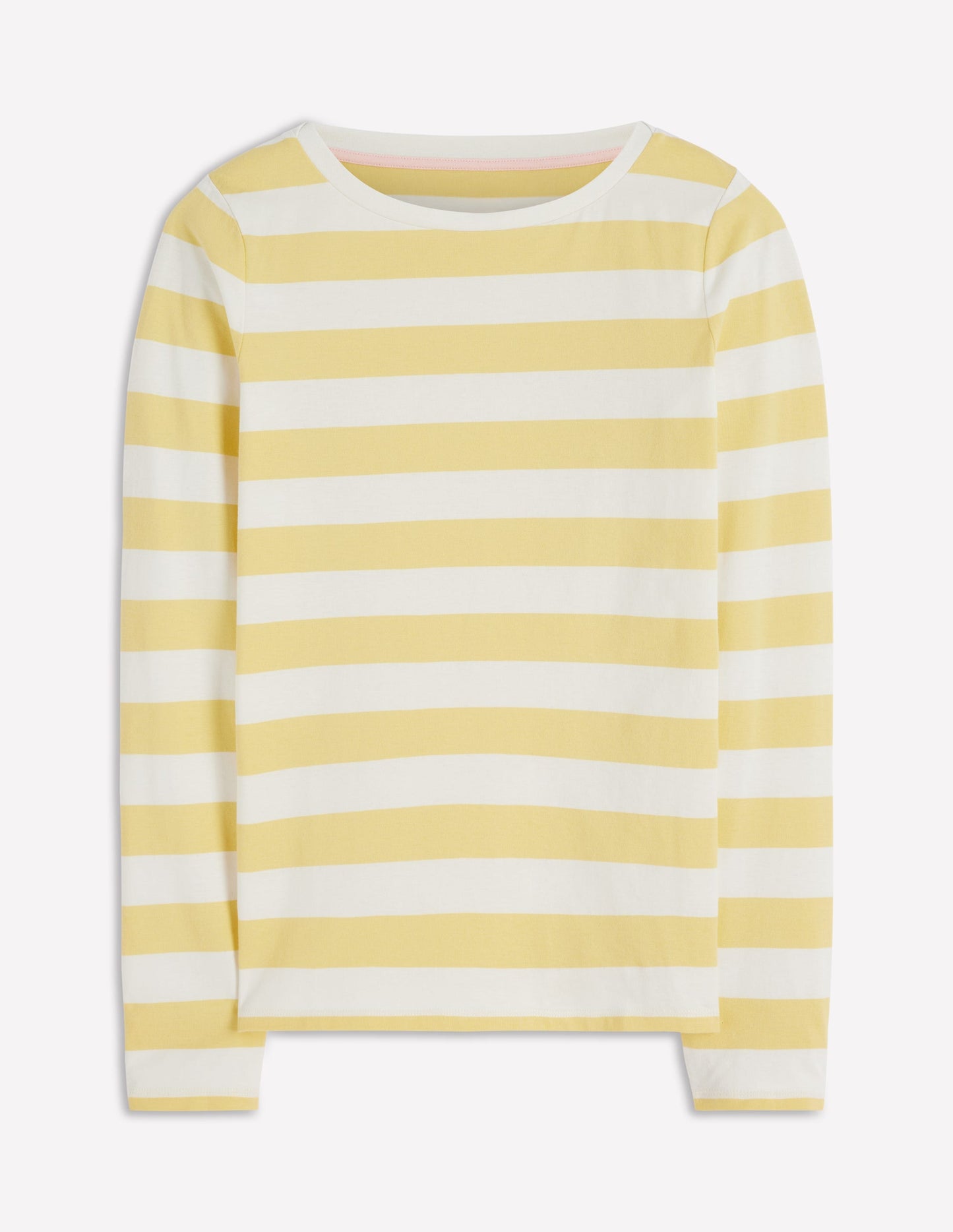 Olivia Long Sleeve Breton-Dusky Citron and Ivory Stripe