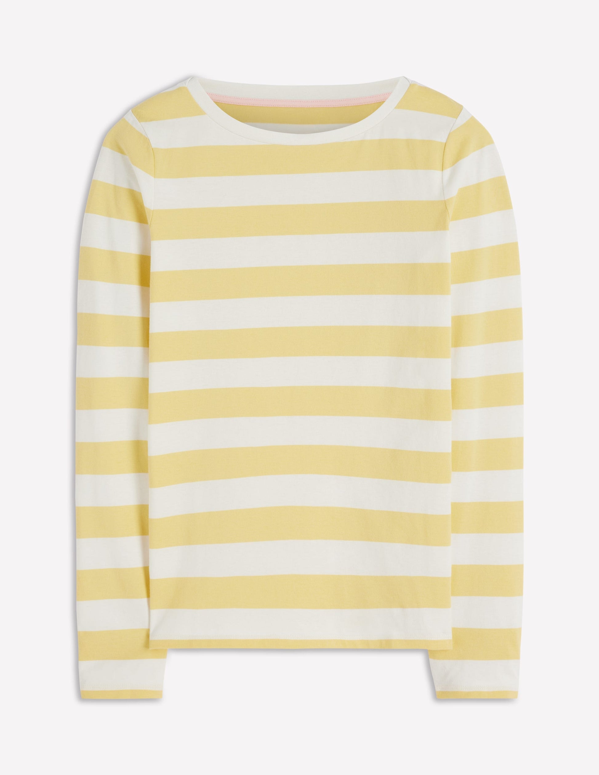 Olivia Long Sleeve Breton-Dusky Citron and Ivory Stripe-5