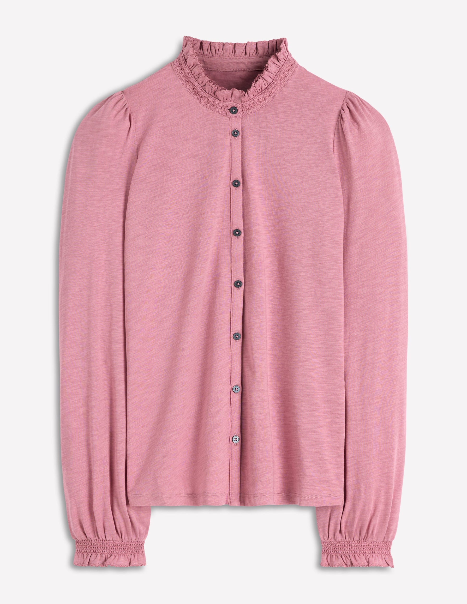 Effie Smocked Detail Shirt-Lilas-5