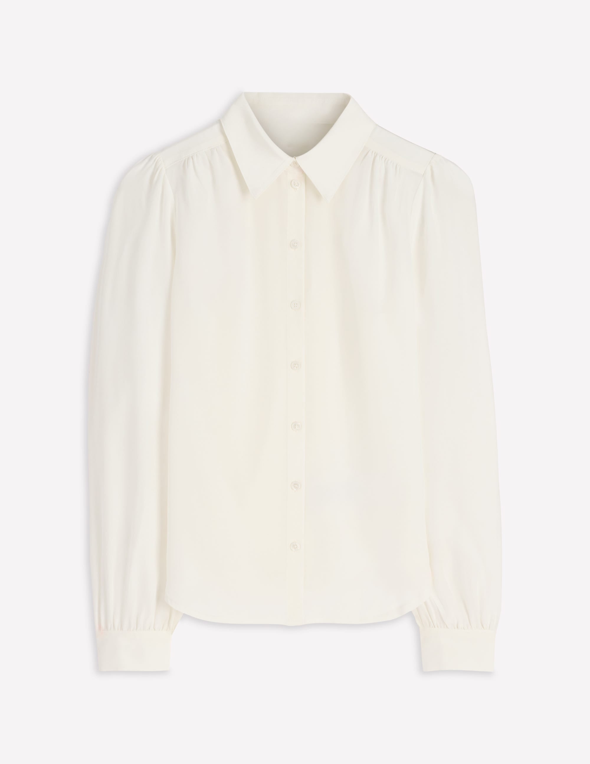 Sara Silk Shirt-Ivory - Image 5