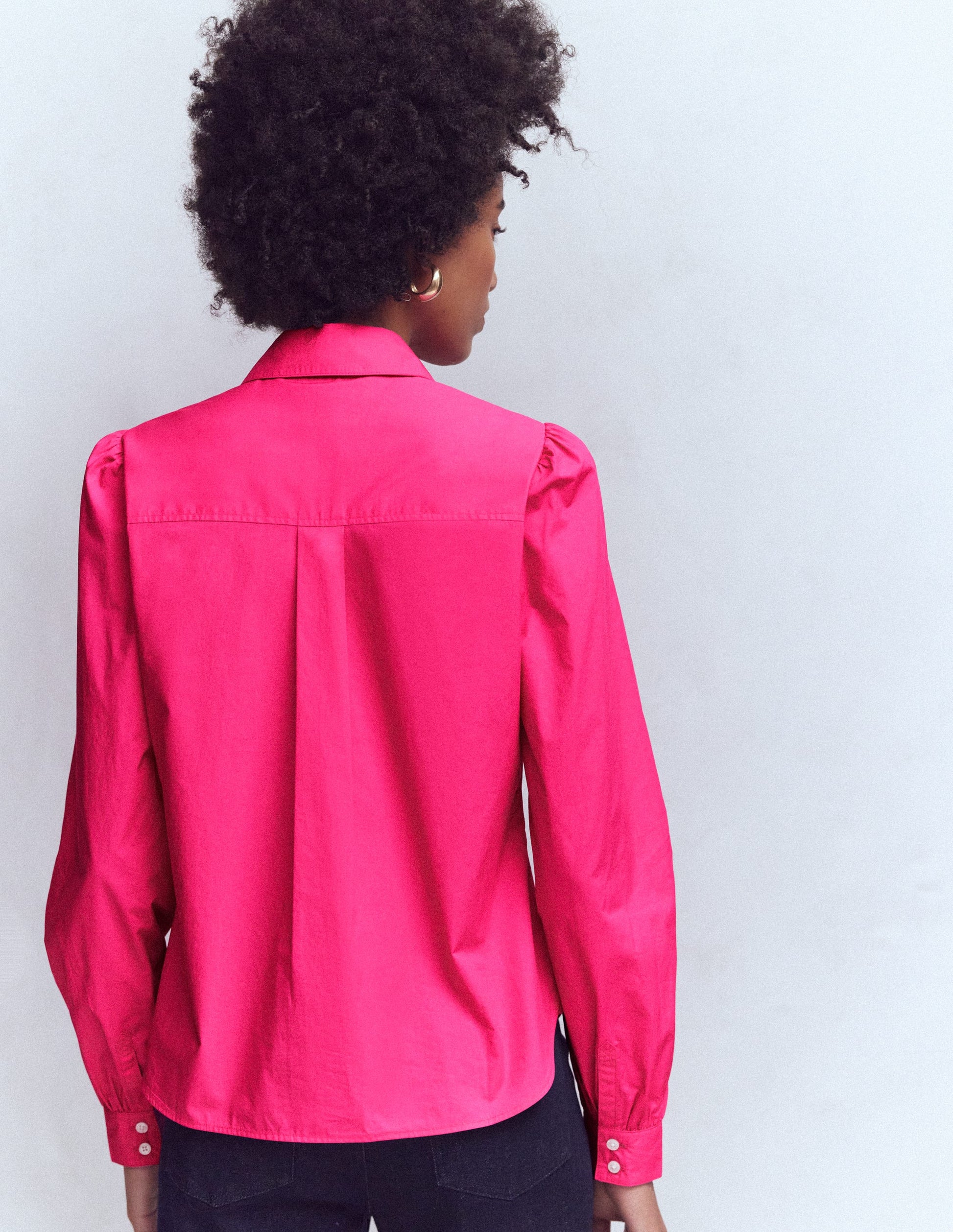 Cara Cotton Shirt-Pop Pansy-3